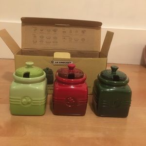 Le Creuset Set of 3 Mini Sauce Jars
